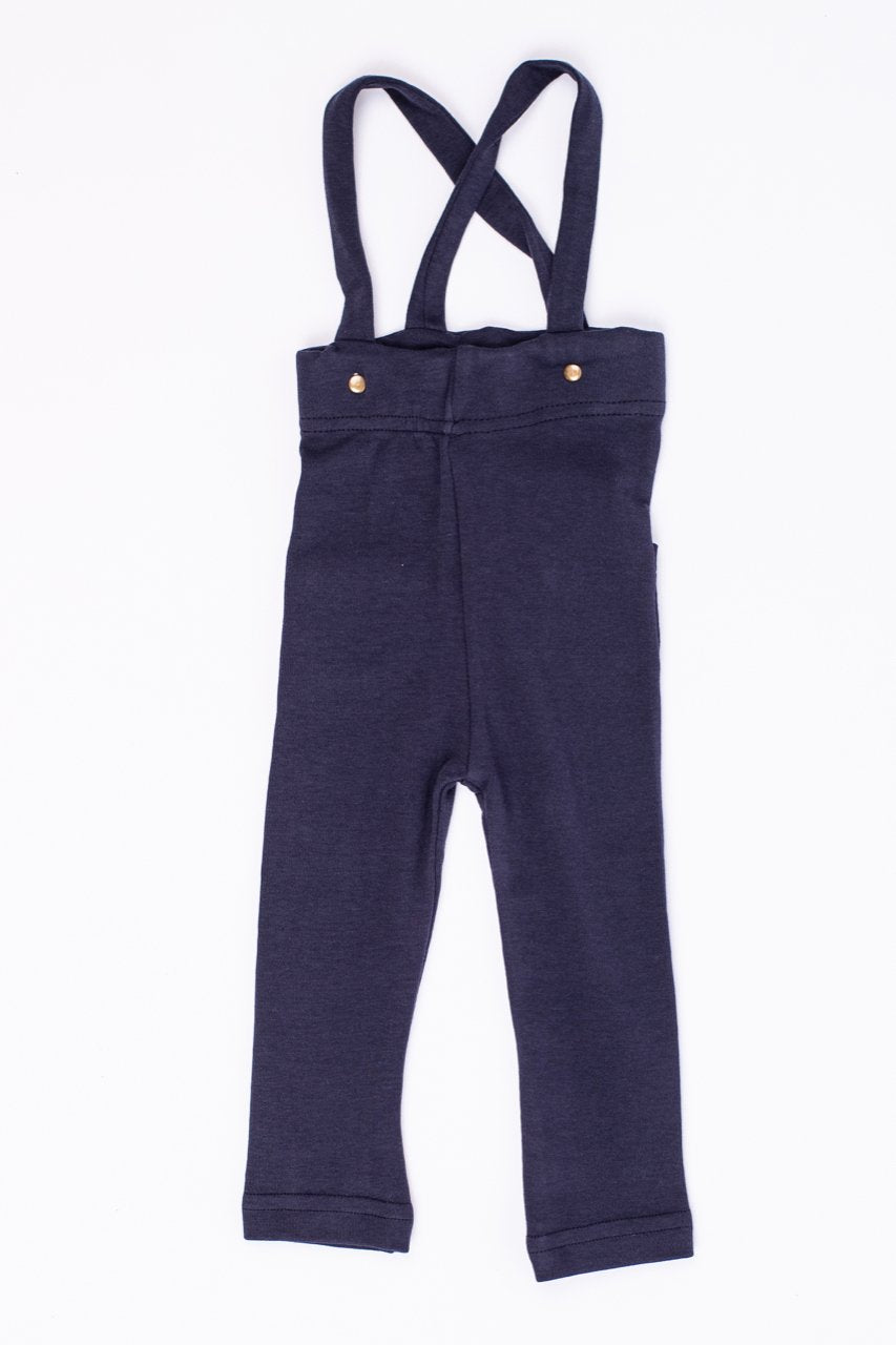 Navy Suspender Pant for Babies | ROOLEE